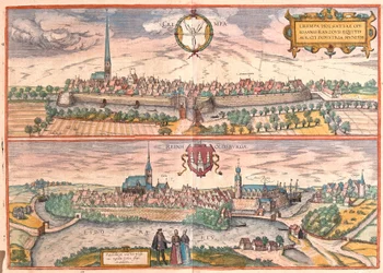 Krempe e Rendsburg, Germania (incisione)