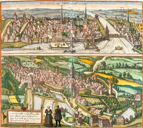 Vedute di Costanza, Germania e San Gallo, Svizzera