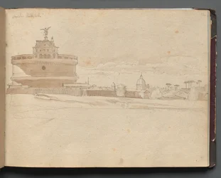 Album con Vedute di Roma e Dintorni, Studi di Paesaggio, pagina 23a: Castel Sant