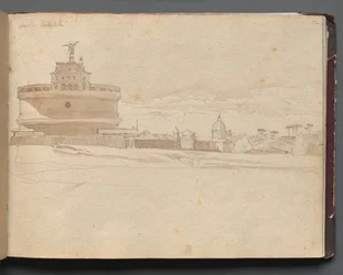 Album con Vedute di Roma e Dintorni, Studi di Paesaggio, pagina 23a: Castel Sant