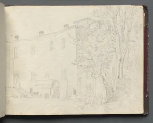 Album con vedute di Roma e dintorni, studi di paesaggio, pagina 31a: Studio architettonico romano
