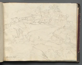 Album con vedute di Roma e dintorni, studi di paesaggio, pagina 35a: Rocca di Papa