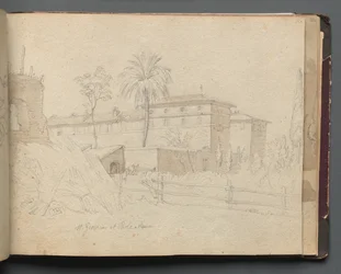 Album con vedute di Roma e dintorni, studi paesaggistici, pagina 38a: San Giovanni e Paolo