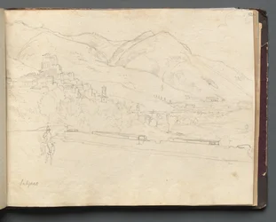 Album con Vedute di Roma e Dintorni, Studi di Paesaggio, pagina 42a: Paesaggio Romano
