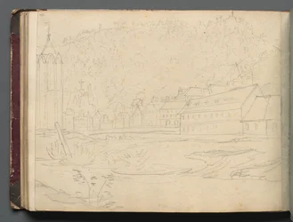 Album con Vedute di Roma e Dintorni, Studi di Paesaggio, pagina 48b: Paesaggio Romano