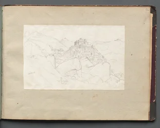 Album con vedute di Roma e dintorni, studi di paesaggio, pagina 53a: Vivaro