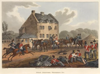 Quartier generale Waterloo 1815, inciso da M. Dubourg, 1819