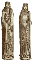Clodoveo I e Clotilde sua moglie, XII secolo, 1870