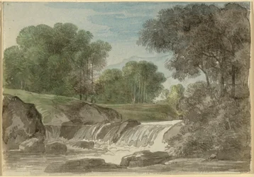 Paesaggio con alberi