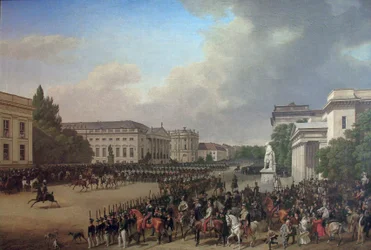 Tedesco: Sfilata in Opernplatz a Berlino Sfilata in Opernplatz