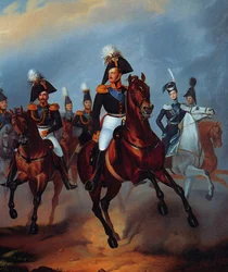 Nicola I con i suoi ufficiali, 1835