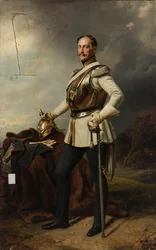Ritratto di Nicola I Romanov (1796-1855) in uniforme prussiana da kirasier