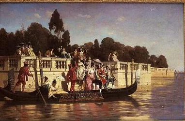 Una festa in barca elegante