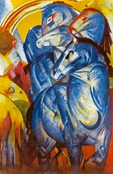 Una torre di cavalli blu, 1913