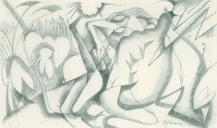 Franz Marc - Taccuino di schizzi dal campo - Foglio 19
