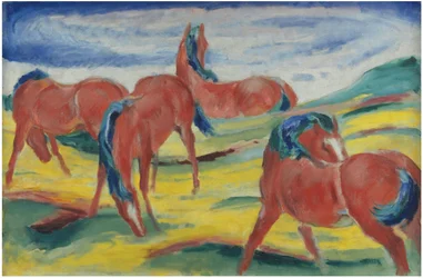 Cavalli al pascolo III, 1910