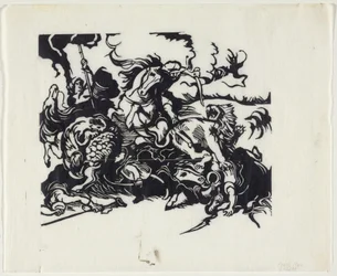 Caccia al leone secondo Delacroix