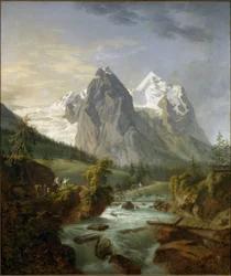Vista sul Wetterhorn da Rosenlaui