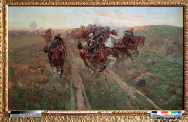 Scena della battaglia di Kuryuk Dara, luglio 1854