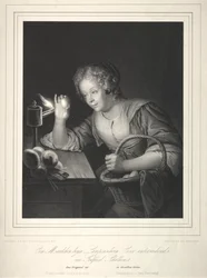 Ragazza che candela le uova, 1840