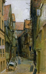 La Matthiasstrasse ad Amburgo, 1891