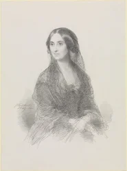 Ritratto di una signora in costume spagnolo, seduta, a mezzo busto