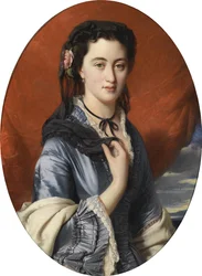 Ritratto della contessa Varvara Musina-Pushkina (1832-1885) - Winterhalter, Franz Xavier (1805-1873) - 1864 - Olio su tela