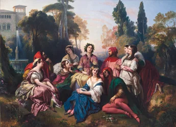 Il Decameron. Composizione ispirata alla raccolta di novelle di Giovanni Boccaccio (Jean Boccace)