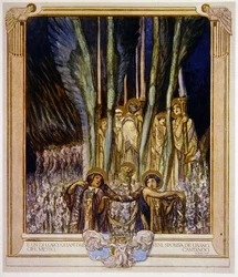Illustrazione dalla Divina Commedia di Dante, Purgatorio, Canto XXX: 10