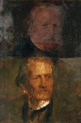 Studi di ritratto (Moritz von Schwind e Gottfried Semper)