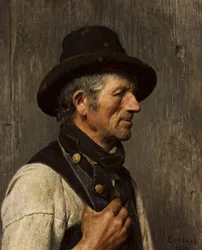 Ritratto di contadino con cappello - Pescatore