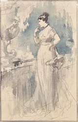 Signora in abito da sera
