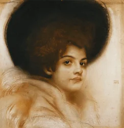 Ritratto di una signora con cappello