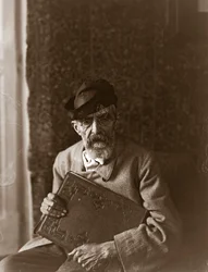 Ritratto del pittore italiano Domenico Morelli (1826-1901)
