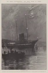 La convalescenza del re, la scena notturna a Cowes