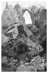 Arco di Carlotta, Grotte di Jenolan, Nuovo Galles del Sud, Australia, 1886