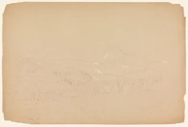 Vista lontana del Katahdin da ovest