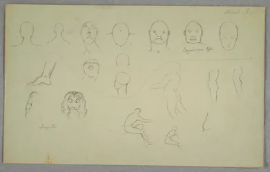 Disegno, Studi anatomici, 1865-70