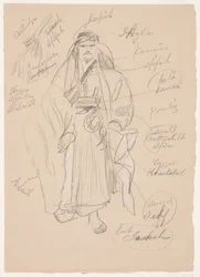 Disegno, Uomo arabo, probabilmente febbraio 1868