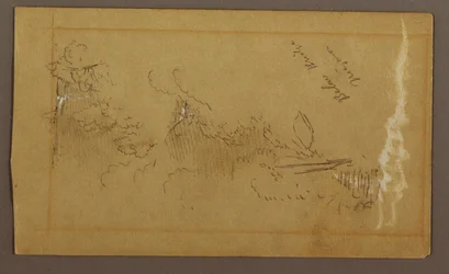 Disegno, Sotto il ponte, fiume Niagara, New York, forse 1858