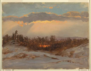 Disegno, fattoria di Church, Hudson, New York, 1870-80