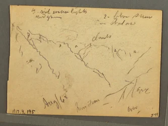 Disegno, Jungfrau coperta di nuvole, Interlaken, Svizzera, agosto 1868