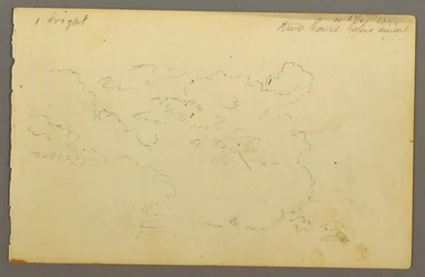 Disegno, Studio di nuvola, 1844