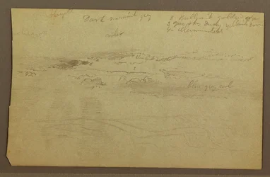 Disegno, Studio di nuvole sulle colline, 1860