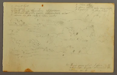 Disegno, Studio di nuvola, forse 1844