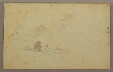 Disegno, cielo nuvoloso sulla valle, luglio 1863