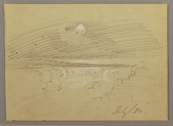Disegno, Cielo nuvoloso, luglio 1870
