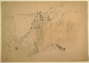 Disegno, Costa con rocce ripide, agosto 1885