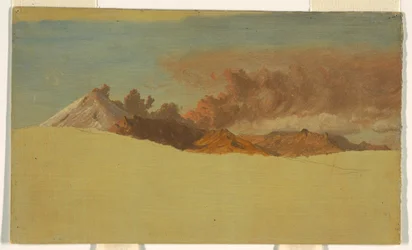 Disegno, Cotopaxi visto da Ambato, Ecuador, 1853