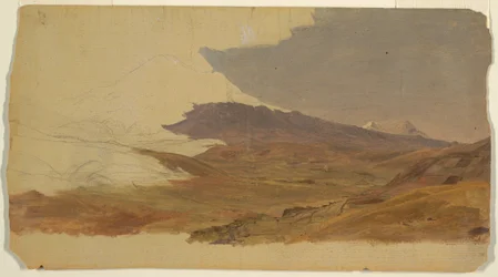 Disegno, Ecuador, montagna (forse Chimborazo), 1853